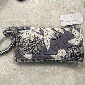 Vera Bradley RFID Wallet Crossbody, “Moon Shadow Meadow”